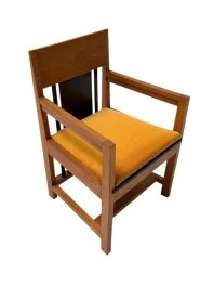 Two Art Deco Modernist High Back Armchairs by Cor Alons, 1927